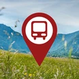 Point of Interest Bahn Bahn und Bushaltestellen Naturpark Ammergauer Alpen