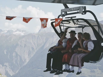 Jodlertreijb Jodlerklub Riederalp in der Aletsch Arena