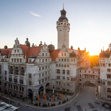 Neues Rathaus Leipzig mit dem Restaurant und der Eventlocation Ratskeller Leipzig | Leipzig Convention Bureau