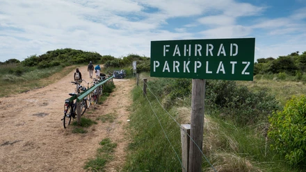 Fahrrad-Parkplatz-Juist