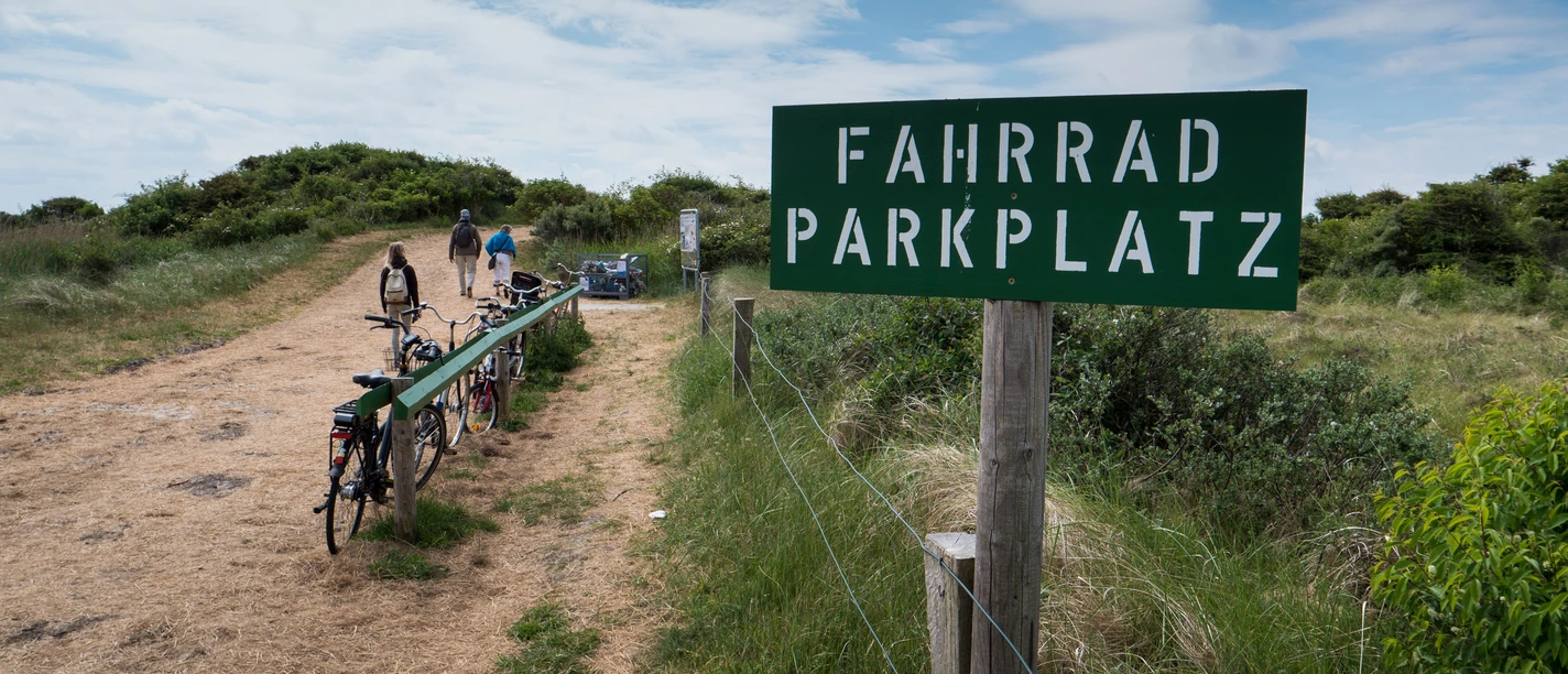 Fahrrad-Parkplatz-Juist