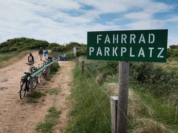 Fahrrad-Parkplatz-Juist