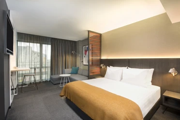 Studio Hotelzimmer im Tagungshotel Adina Apartment Hotel Leipzig – präsentiert vom Leipzig Convention Bureau