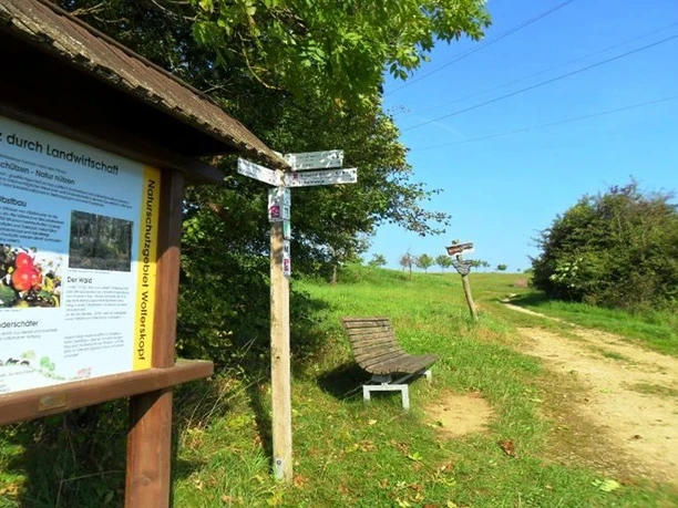 Rastbank am Wanderweg