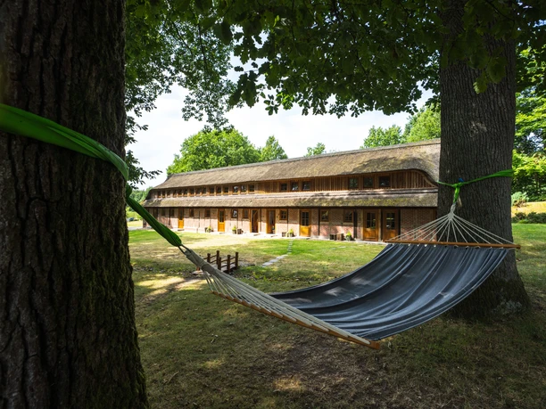 Gartenblick Stimbekhof Blick in den Garten vom Stimbekhof mit Sitzgelegenheiten