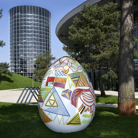 Ostereier im Park der Autostadt