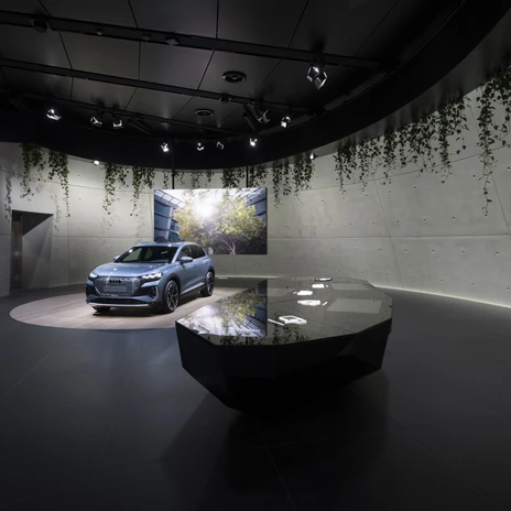 Zweite Ausstellungsebene des ersten dauerhaften „Audi House of Progress“