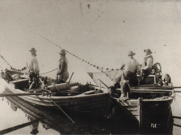 Fischer auf der Flensburger Förde, um 1900