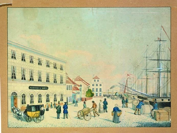 Hotel Kaysers Hof um 1845