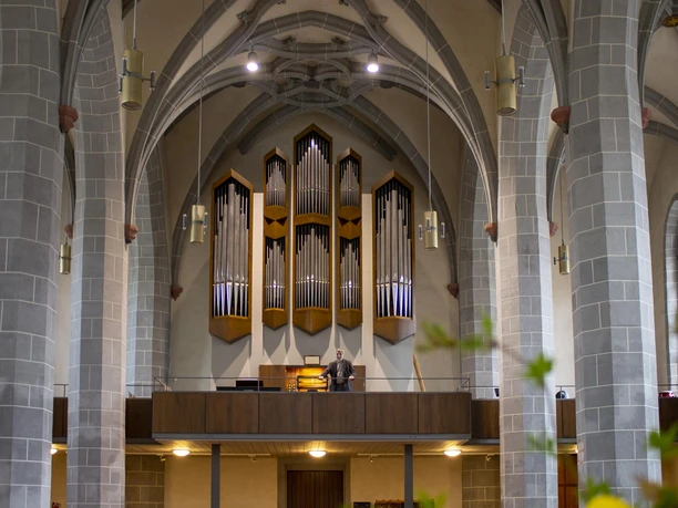 Kreutzbach-Orgel Kirche St. Marien Borna Orgelansicht