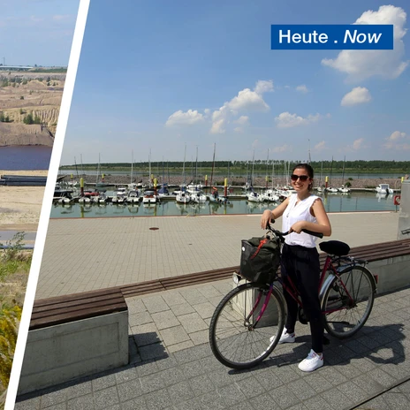 Lake Zwenkau before vs. now | Leipzig Convention Bureau Lake Zwenkau before vs. now - presented by Leipzig Convention Bureau