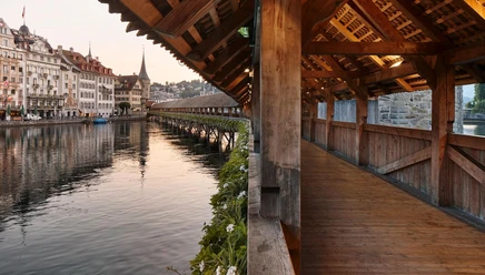 Kapellbrücke Blick auf die Kapellbrücke