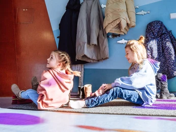 Garderobe in Murgels Spielhaus