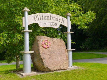 Grenzstein in Pillenbruch nahe Bad Salzuflen