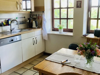 Küche in der Ferienwohnung