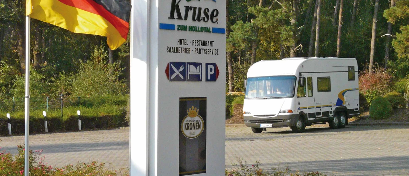 Wohnmobilstellplatz zum Hollotal