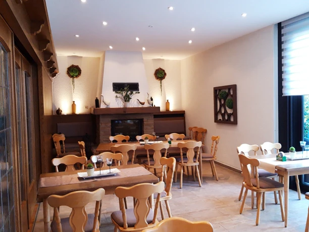 Sitzbereich im Gasthaus zum Goldenen Hecht