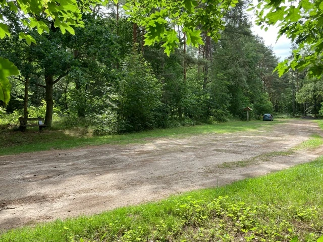 Parking lot at the glider airfield Mölln