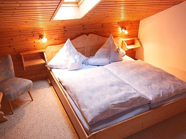 Schlafzimmer in der Wohnung "Hörnleblick"