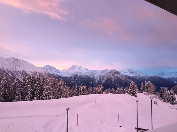 Terrasse Blick Abend
