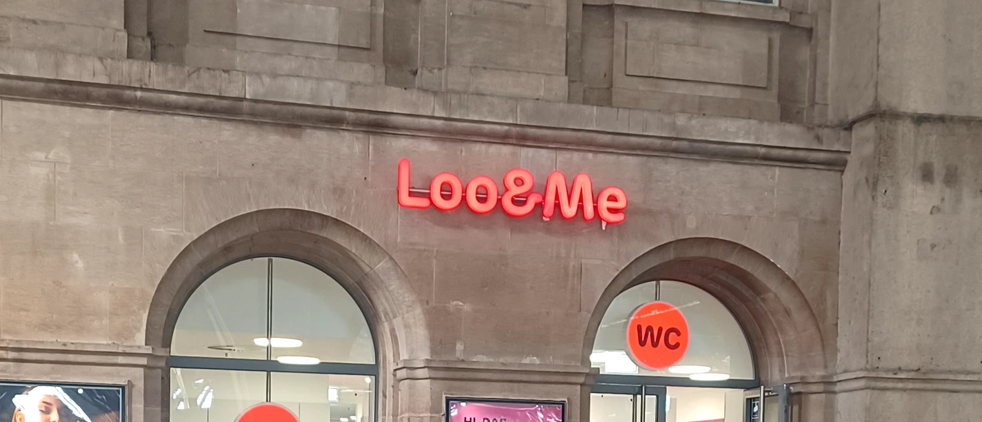Public barrier-free toilets on the upper floor of Leipzig main station
