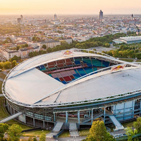 Red Bull Arena event venue | Leipzig Convention Bureau Exterior view of the event venue Red Bull Arena - presented by Leipzig Convention Bureau