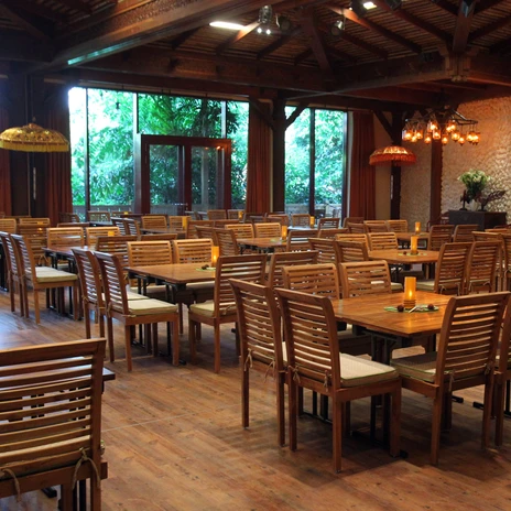 Zoo Leipzig: Eventlocation Gondwanaland mit Tagungsräumen Mekong I und II in Bankettbestuhlung für Ihre Tagung & Konferenz in Leipzig