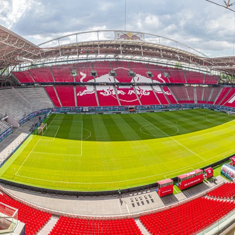 Blick ins Stadion der Eventlocation Red Bull Arena | Leipzig Convention Bureau