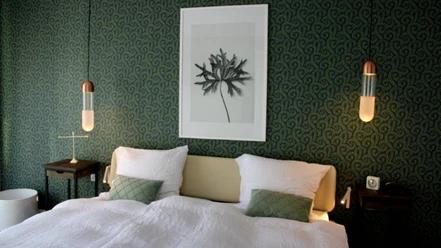 Schlafzimmer der Ferienwohnung GeestZuhause Schlafzimmer der Ferienwohnung GeestZuhause