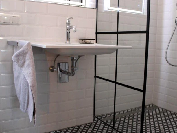 Badezimmer der Ferienwohnung GeestZuhause