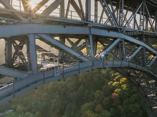 Brückensteig Blick auf den Brückensteig