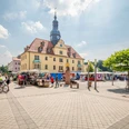 Borna Rathaus und Markt