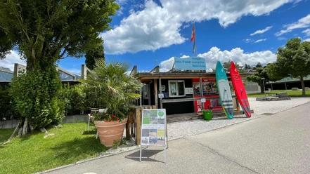 Info Point in der Spiezer Buch