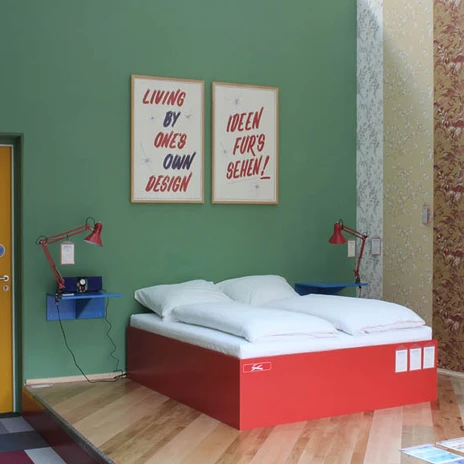 Volksboutique Hotelzimmer in der Galerie für Zeitgenössische Kunst
