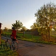 Marbecktal Fahrrad Herbst Gegenlicht