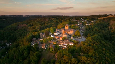 Panorama Blick auf die Schloss Burg