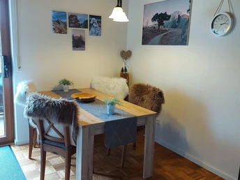 Essecke der gemütlichen Wohnküche