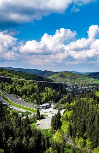 Skywalk Willingen mit Wolkenpanorama
