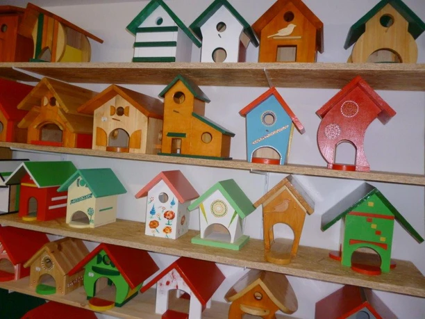 Auswahl an Vogelhäuschen
