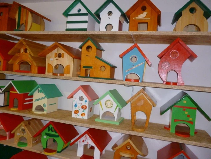 Auswahl an Vogelhäuschen