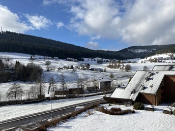 Aussicht v. Balkon Winter