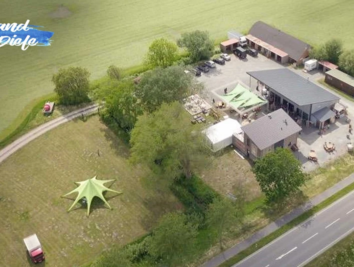 Strand Diele von oben