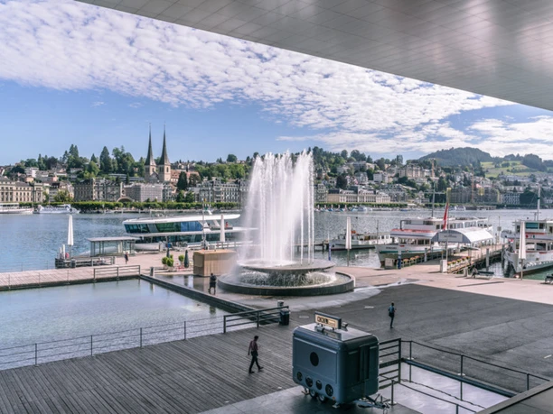 KKL Luzern View of Europaplatz