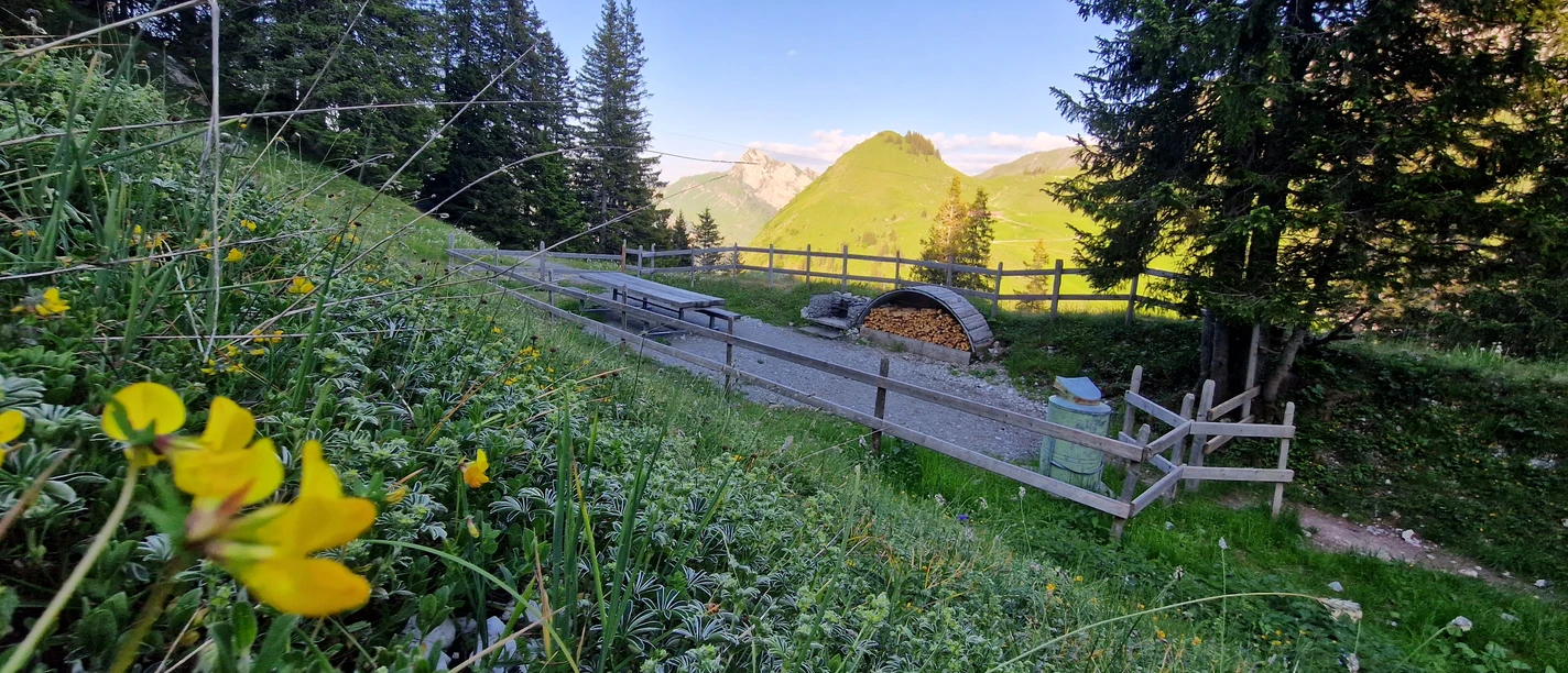 Feuerstelle Klewenstock Schwalmisblick