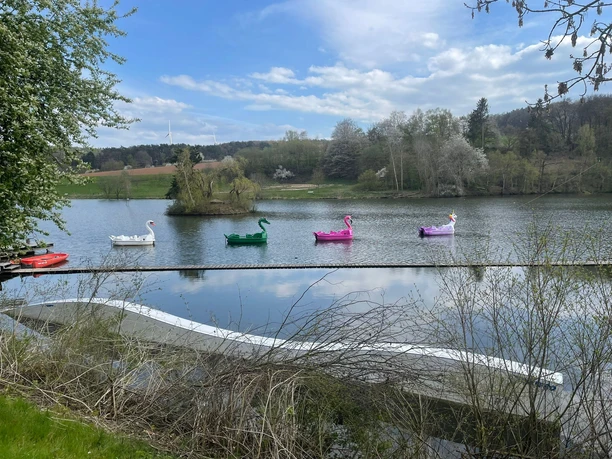 Tretboote Seepark Kirchheim