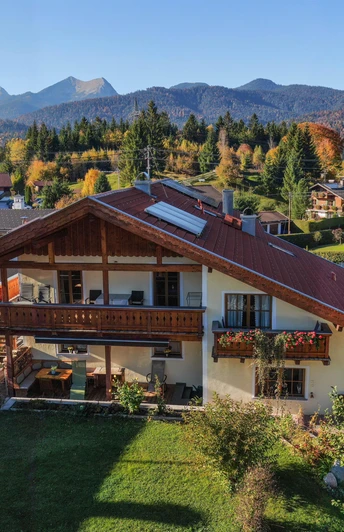 Ferienwohnungen Waxenstein Luftbild