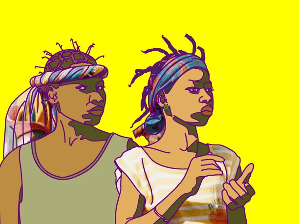 Zwei junge Frauen Zwei junge Frauen