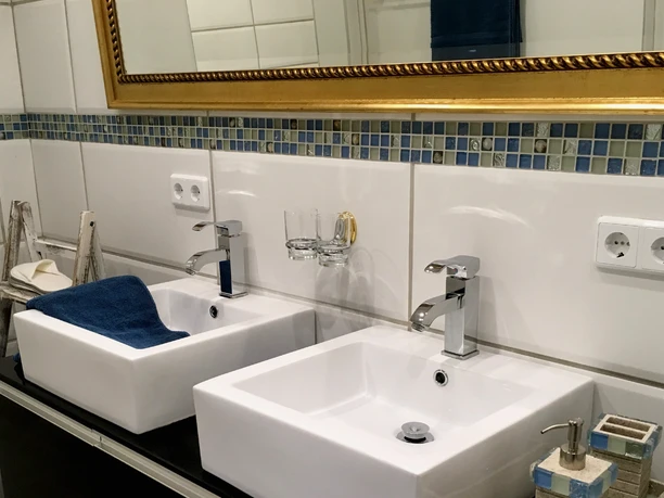 Een badkamer in het vakantiehuis Sabine Börner Een badkamer in het vakantiehuis Sabine Börner