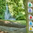 Wingst Wanderwege Beschilderung im Kurpark