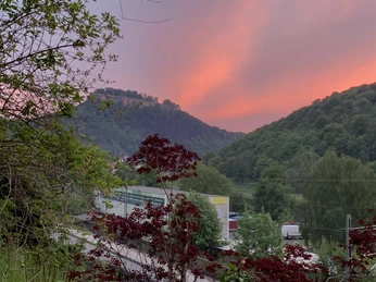 Blick von der Ferienwohnung zur Festung